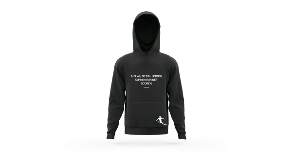 Voetbalstages Hoodie Heren met quote - Afbeelding 2