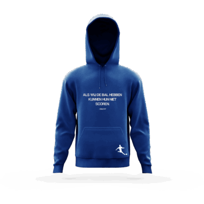 Voetbalstages Hoodie Heren met quote