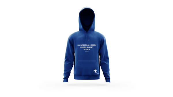 Voetbalstages Hoodie Heren met quote