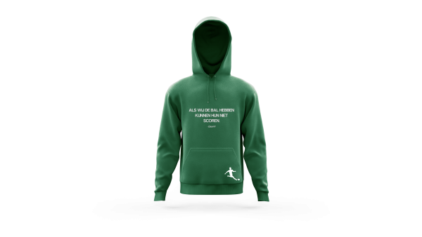 Voetbalstages Hoodie Heren met quote - Afbeelding 5