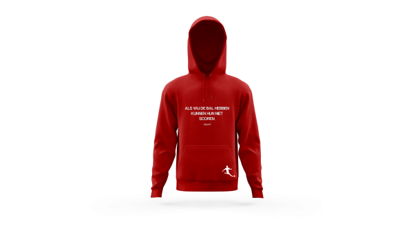 Voetbalstages Hoodie Heren met quote - Afbeelding 4