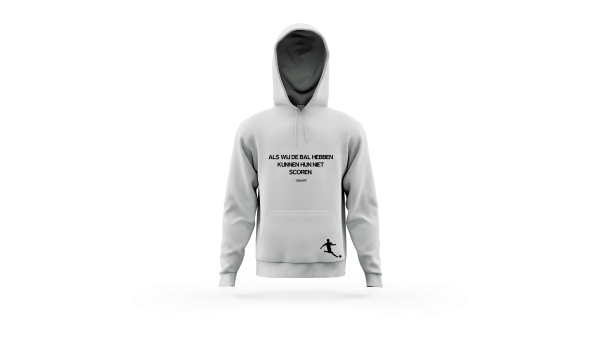 Voetbalstages Hoodie Heren met quote - Afbeelding 3