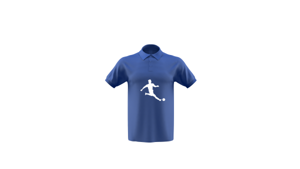 Voetbalstages Polo Heren met groot logo - Afbeelding 2