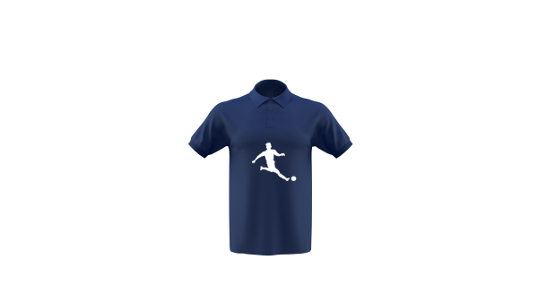 Voetbalstages Polo Heren met groot logo - Afbeelding 3