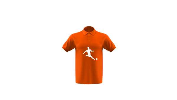 Voetbalstages Polo Heren met groot logo - Afbeelding 5